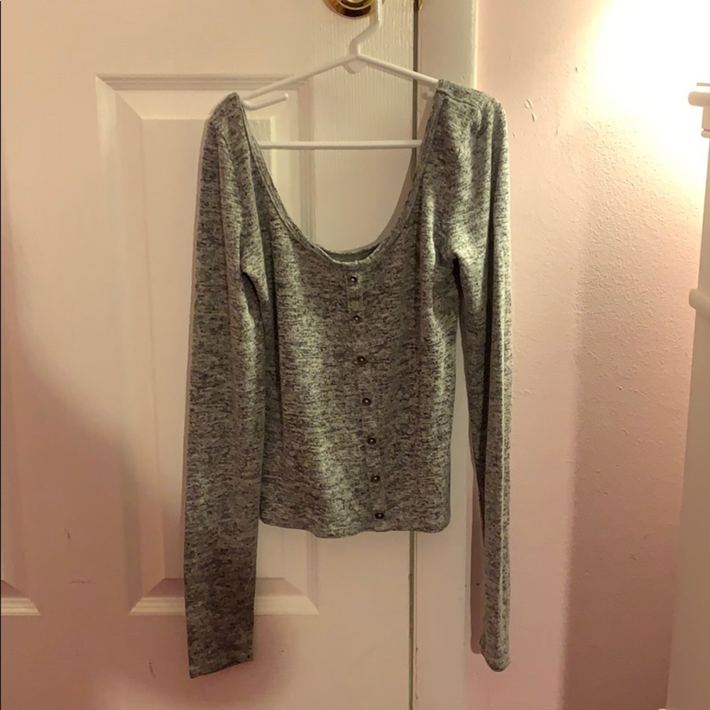 Gray Long Sleeve Shirt